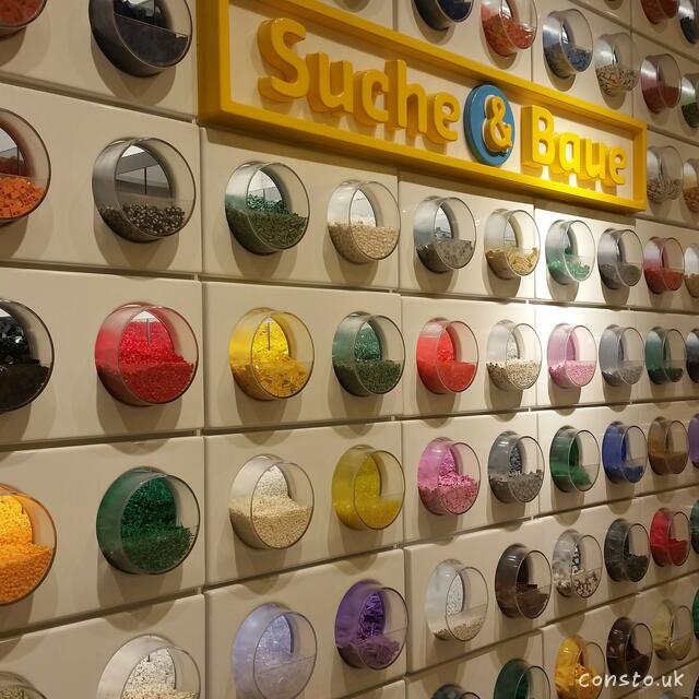 A Wall Of Bricks To Mix And Match At The Lego Store In Hamburg