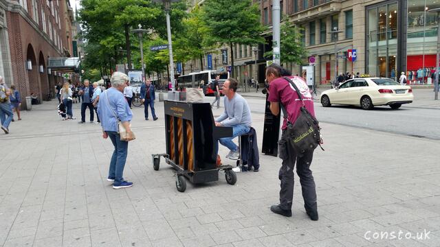 Busking With A Piano