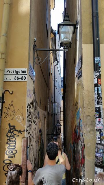 The Narrowest Street In Stockholm