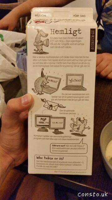 Information About PGP On The Back Of A Milk Carton